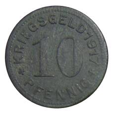 Монета 10 пфеннигов 1917 года Германия — Нотгельд Меттман (реверс)