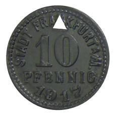 Монета 10 пфеннигов 1917 года Германия — Нотгельд Франкфурт на Майне (реверс)