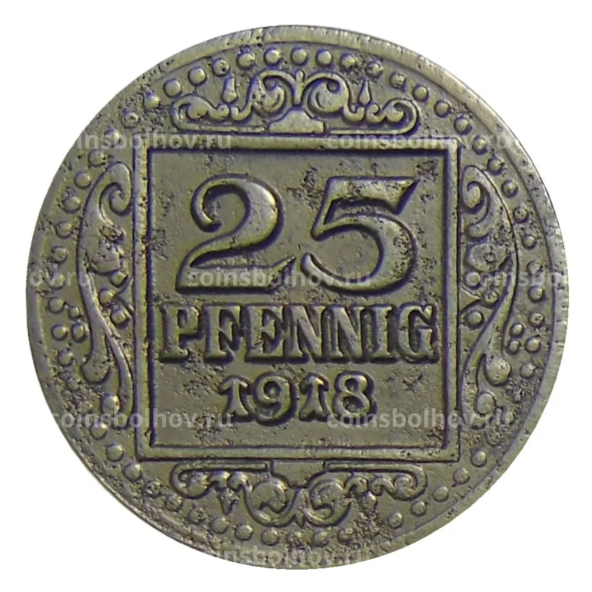 Монета 25 пфеннигов 1918 года Германия — Нотгельд Мюнстер (вид 2)