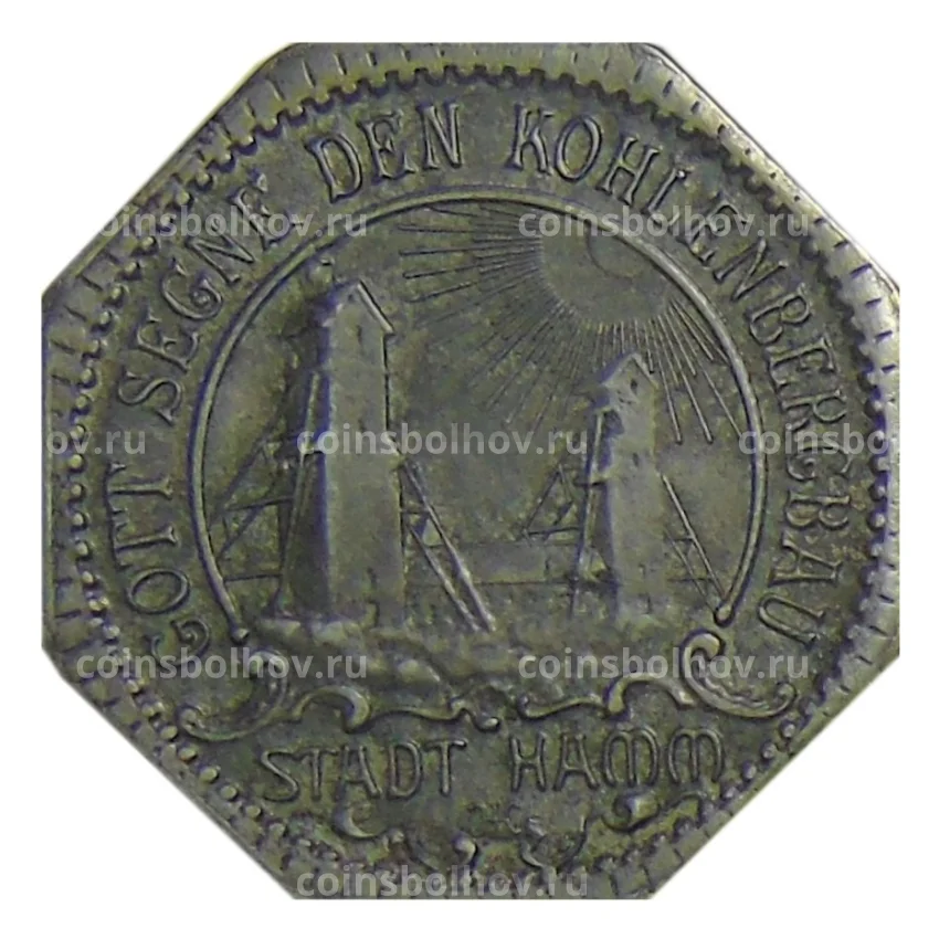 Монета 10 пфеннигов 1919 года Германия — Нотгельд Хамм