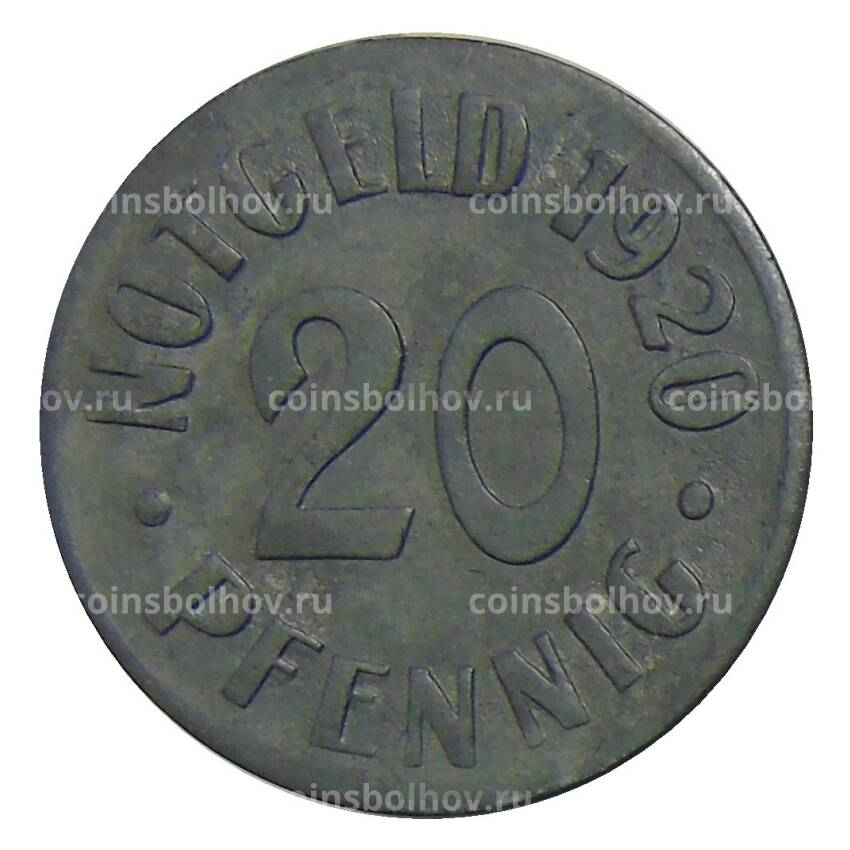 Монета 20 пфеннигов 1920 года Германия — Нотгельд Кассель