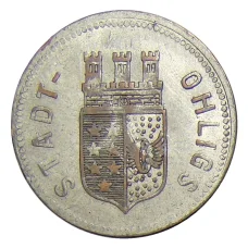 Монета 50 пфеннигов 1920 года Германия — Нотгельд Охлигс (аверс)