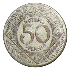 Монета 50 пфеннигов 1920 года Германия — Нотгельд Охлигс (реверс)