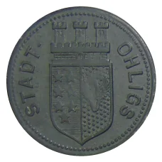 Монета 50 пфеннигов 1917 года Германия — Нотгельд Охлигс (аверс)