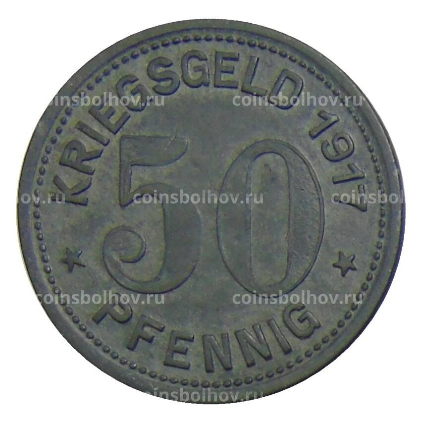 Монета 50 пфеннигов 1917 года Германия — Нотгельд Охлигс (вид 2)