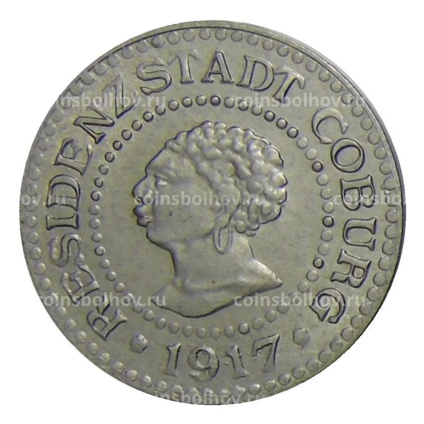 Монета 10 пфеннигов 1917 года Германия — Нотгельд Кобург