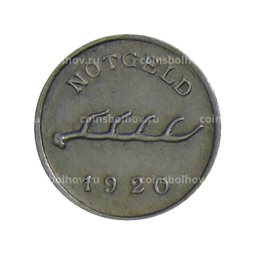 Монета 1 пфенниг 1920 года Германия — Нотгельд Бад-Мергентхайм (вид 2)
