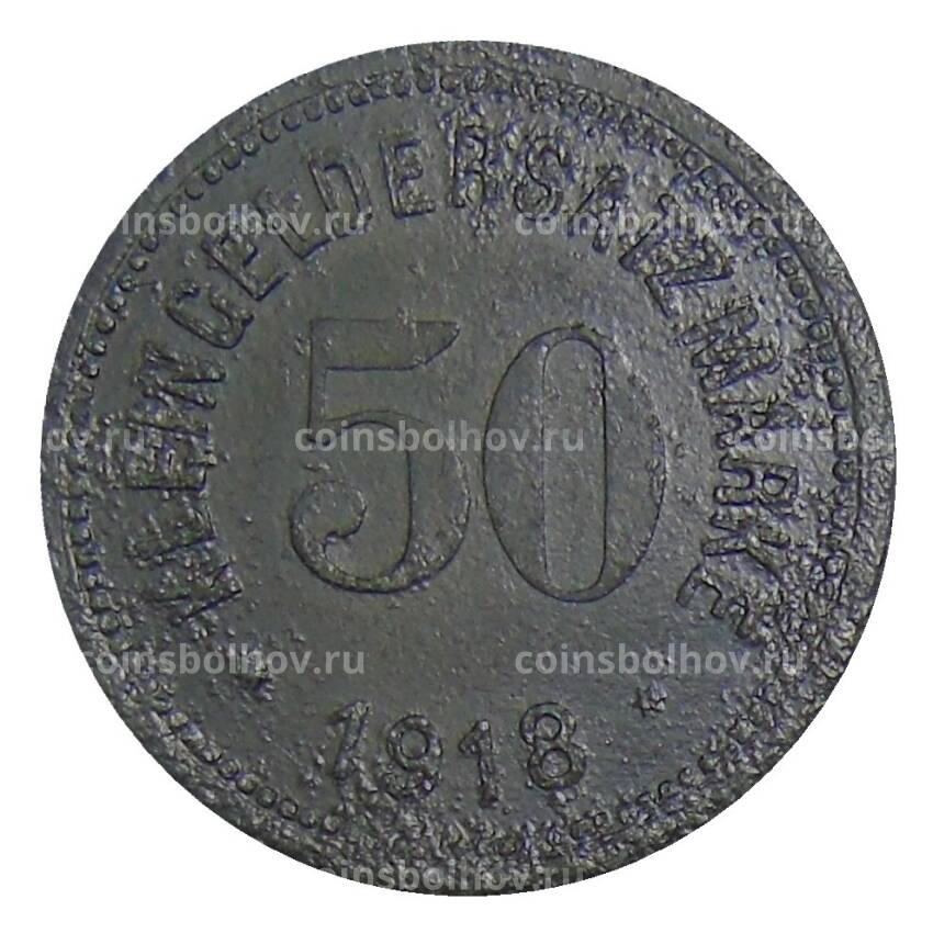 Монета 50 пфеннигов 1918 года Германия — Нотгельд Хоф (вид 2)