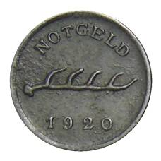 Монета 1 пфенниг 1920 года Германия — Нотгельд Бад-Мергентхайм (реверс)