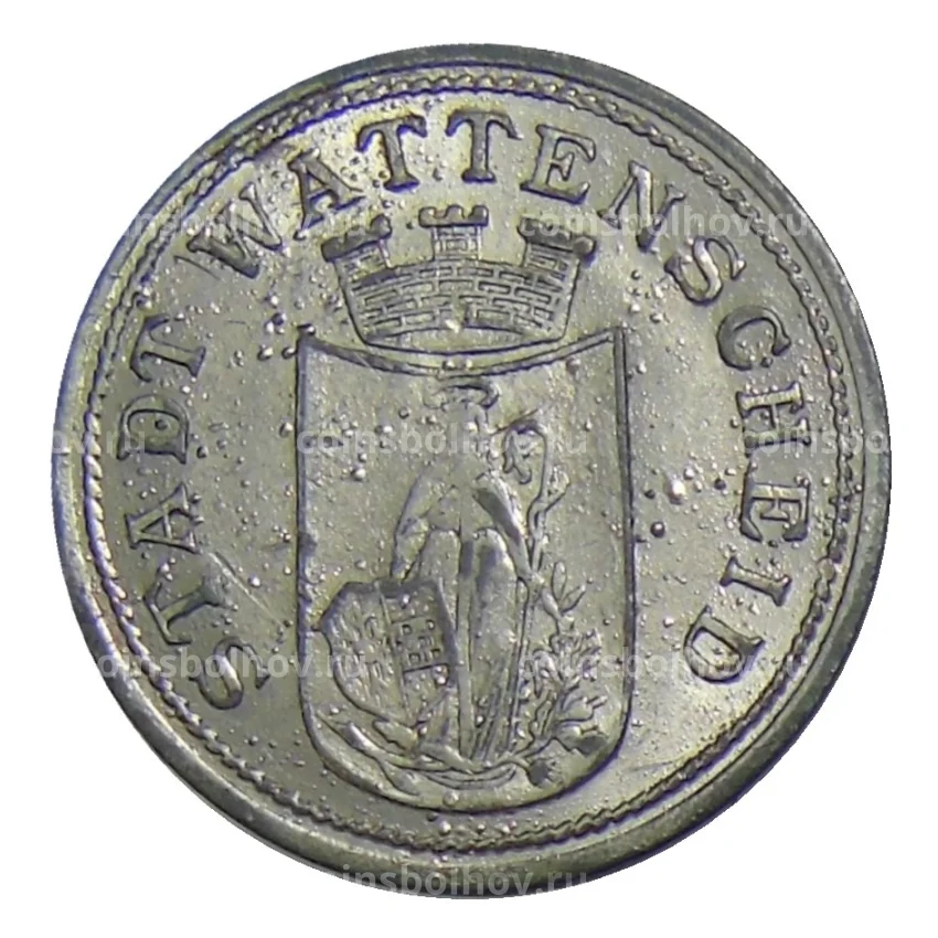 Монета 10 пфеннигов 1917 года Германия — Нотгельд Ваттеншайд