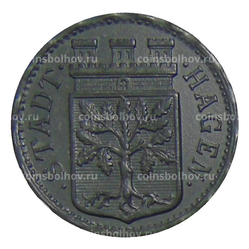 Монета 10 пфеннигов 1917 года Германия — Нотгельд Хаген
