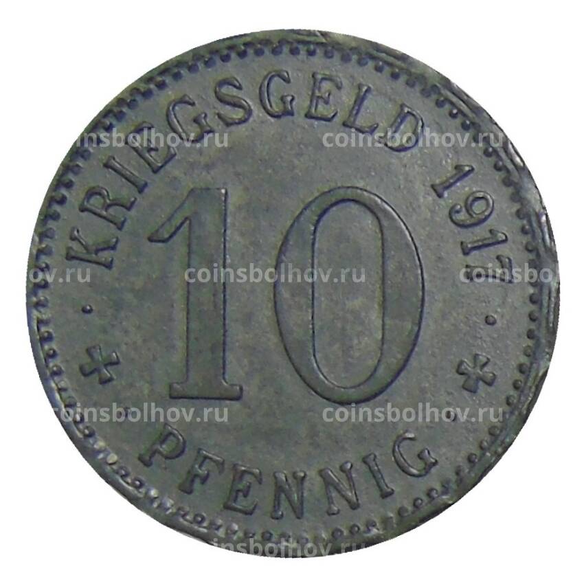 Монета 10 пфеннигов 1917 года Германия — Нотгельд Хаген (вид 2)