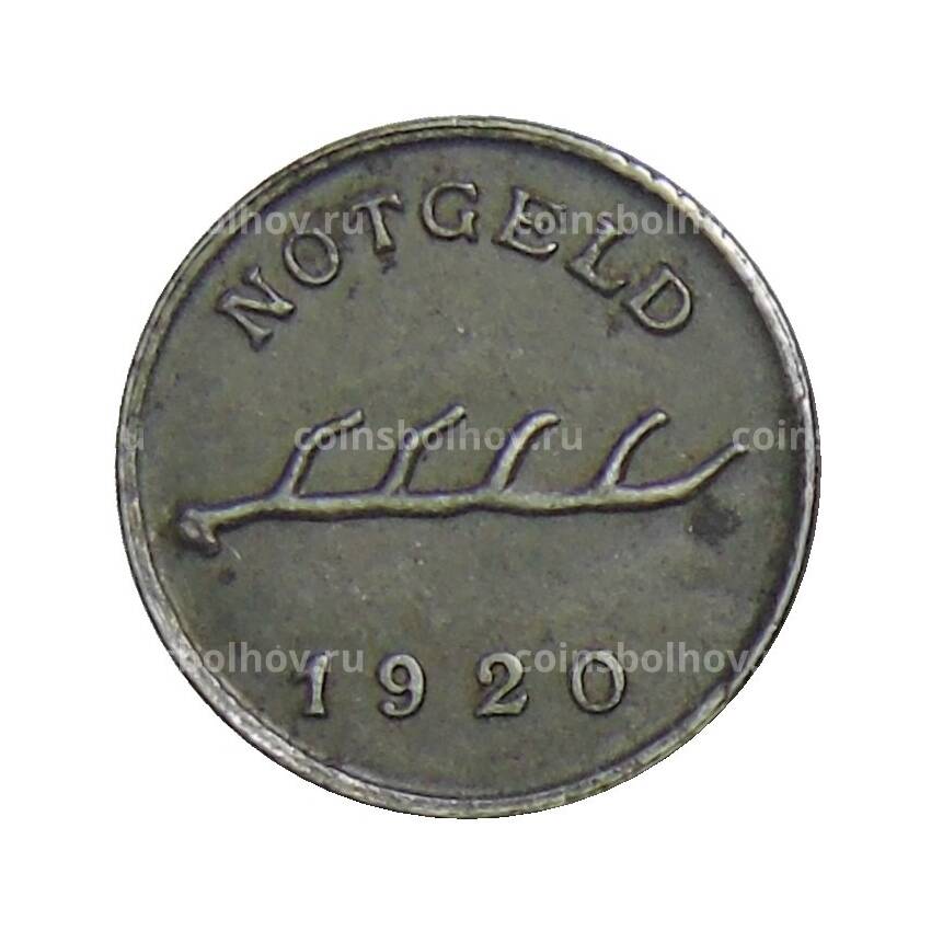 Монета 2 пфеннига 1920 года Германия — Нотгельд Бад-Мергенхайм (вид 2)
