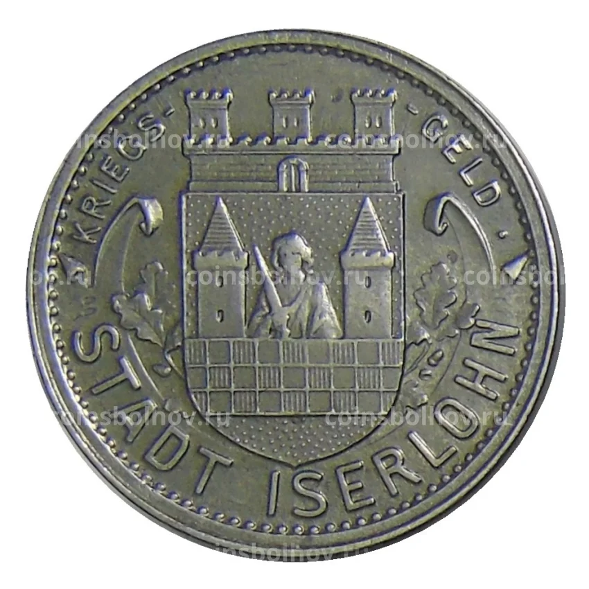 Монета 10 пфеннигов 1919 года Германия — Нотгельд Изерлон