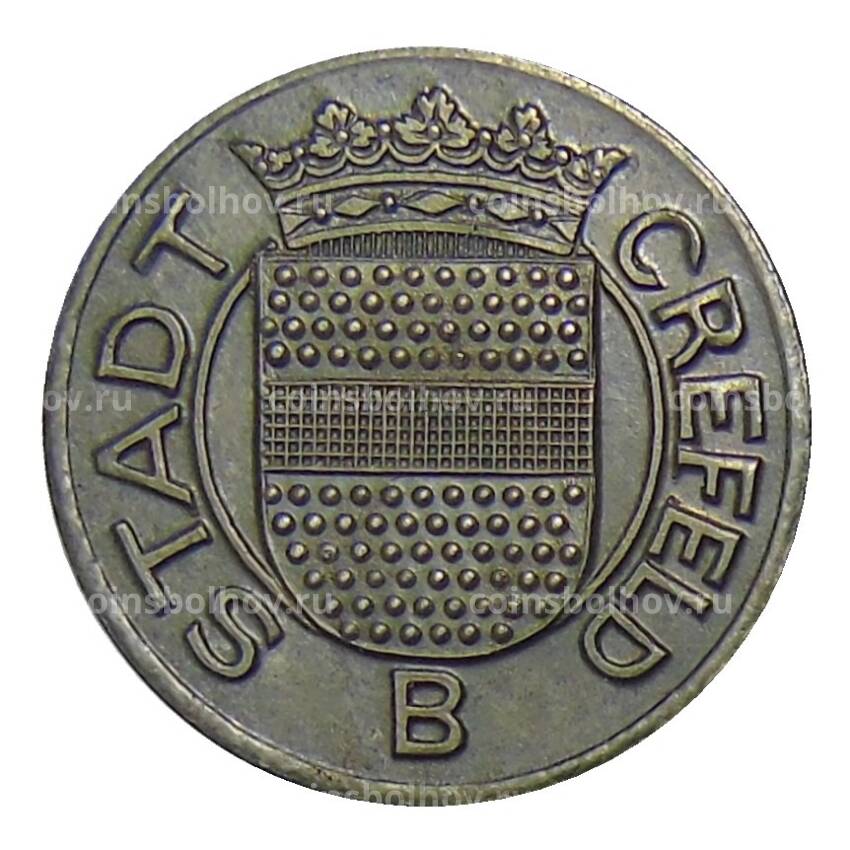 Монета 5 пфеннигов 1918 года Германия  — Нотгельд Крефельд