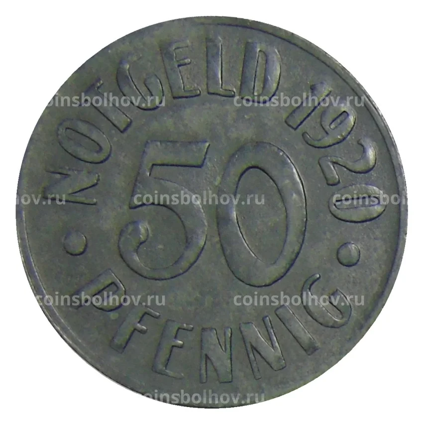 Монета 50 пфеннигов 1920 года Германия — Нотгельд Кассель (вид 2)
