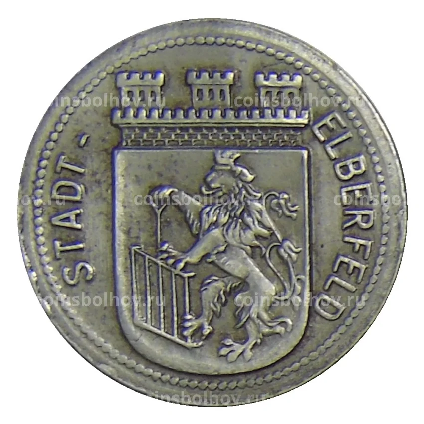 Монета 50 пфеннигов 1918 года Германия — Нотгельд Эльберфильд