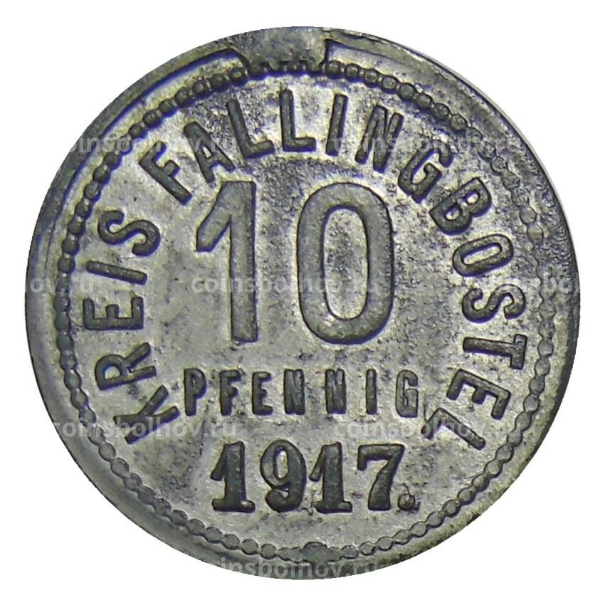 Монета 10 пфеннигов 1917 года Германия — Нотгельд Фаллингбостель
