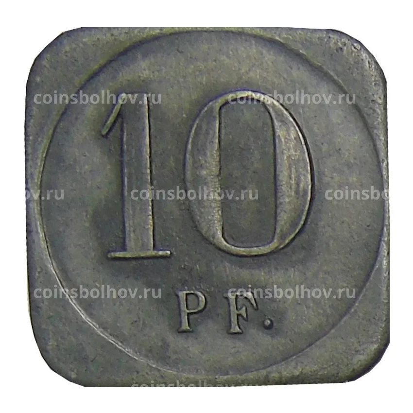 Монета 10 пфеннигов 1918 года Германия  — Нотгельд Фройденштадт (вид 2)