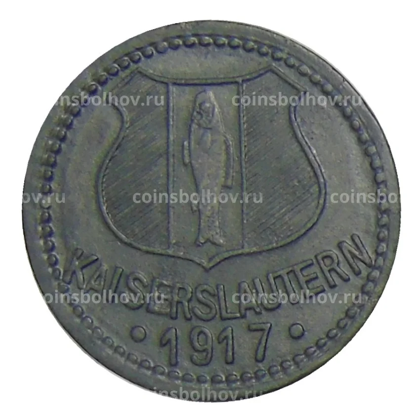 Монета 10 пфеннигов 1917 года Германия — Нотгельд Кайзерлаутерн