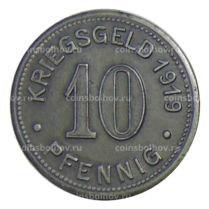 Монета 10 пфеннигов 1919 года Германия — Нотгельд Ботроп (вид 2)