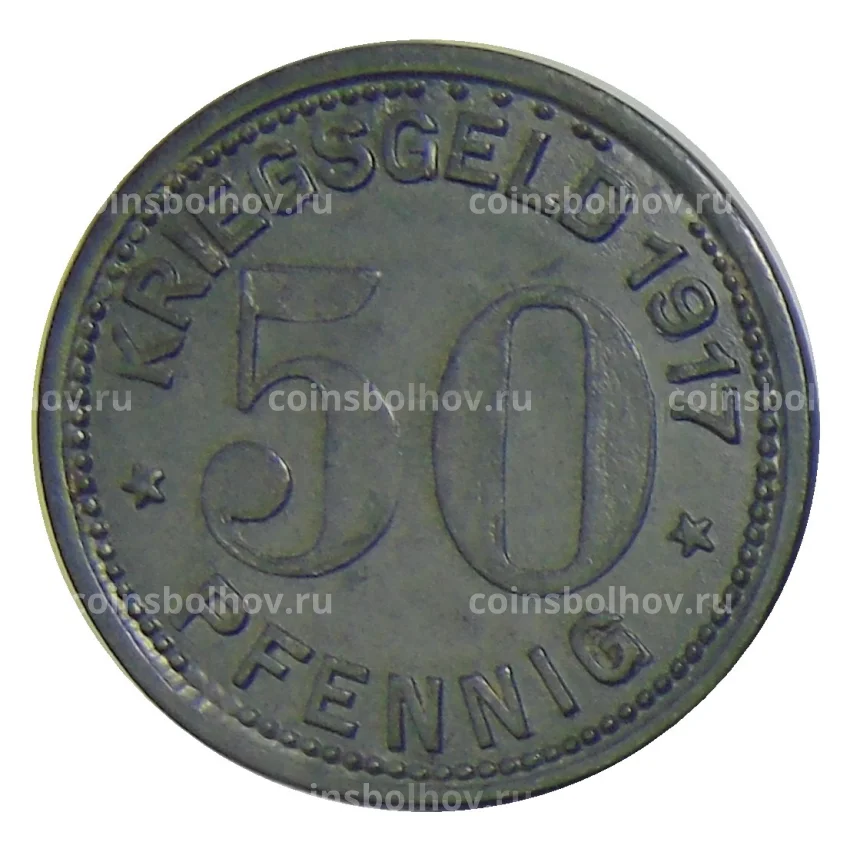 Монета 50 пфеннигов 1917 года Германия — Нотгельд Охлигс (вид 2)
