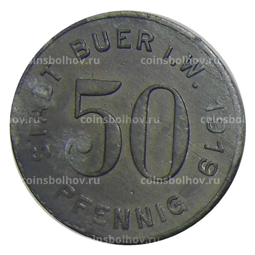 Монета 50 пфеннигов 1919 года Германия — Нотгельд Биер (вид 2)