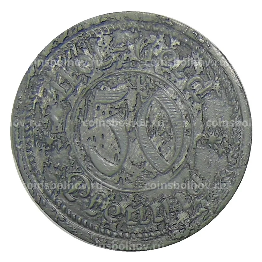 Монета 50 пфеннигов 1921 года Германия — Нотгельд Соннеберг