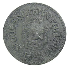 Монета 50 пфеннигов 1921 года Германия — Нотгельд Соннеберг (реверс)