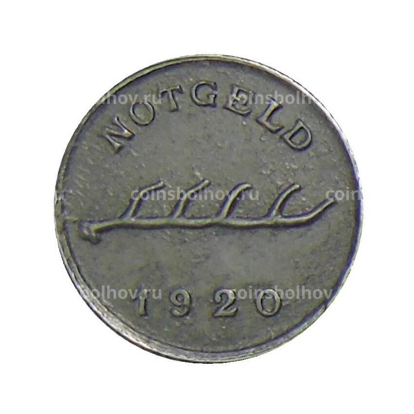 Монета 2 пфеннига 1920 года Германия — Нотгельд Бад-Мергентхайм (вид 2)