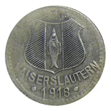 Монета 10 пфеннигов 1918 года Германия — Нотгельд Кайзерслаутерн (аверс)