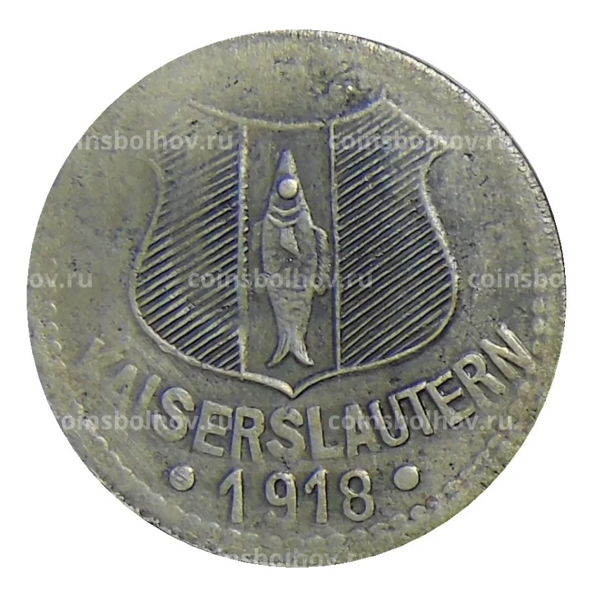Монета 10 пфеннигов 1918 года Германия — Нотгельд Кайзерслаутерн