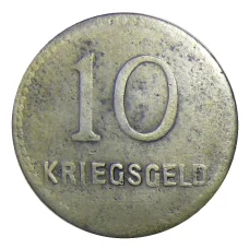 Монета 10 пфеннигов 1918 года Германия — Нотгельд Кайзерслаутерн (реверс)