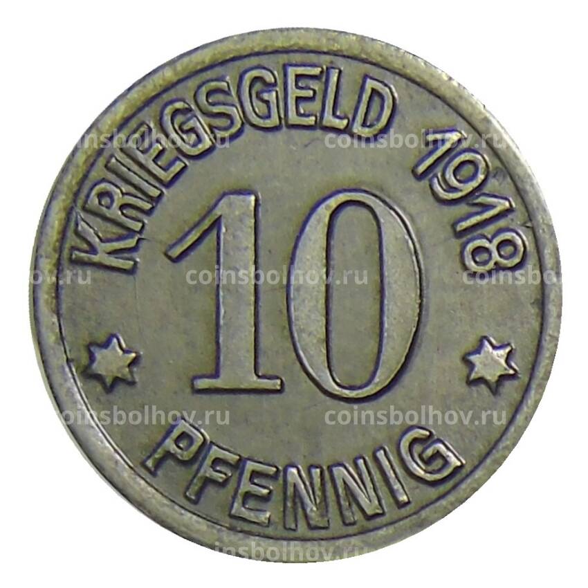 Монета 10 пфеннигов 1918 года Германия — Нотгельд Кобленц (вид 2)