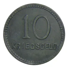 Монета 10 пфеннигов 1917 года Германия — Нотгельд Кайзерслаутерн (реверс)
