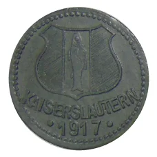 Монета 10 пфеннигов 1917 года Германия — Нотгельд Кайзерслаутерн (аверс)