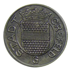 Монета 5 пфеннигов 1919 года Германия — Нотгельд Крефельд (реверс)