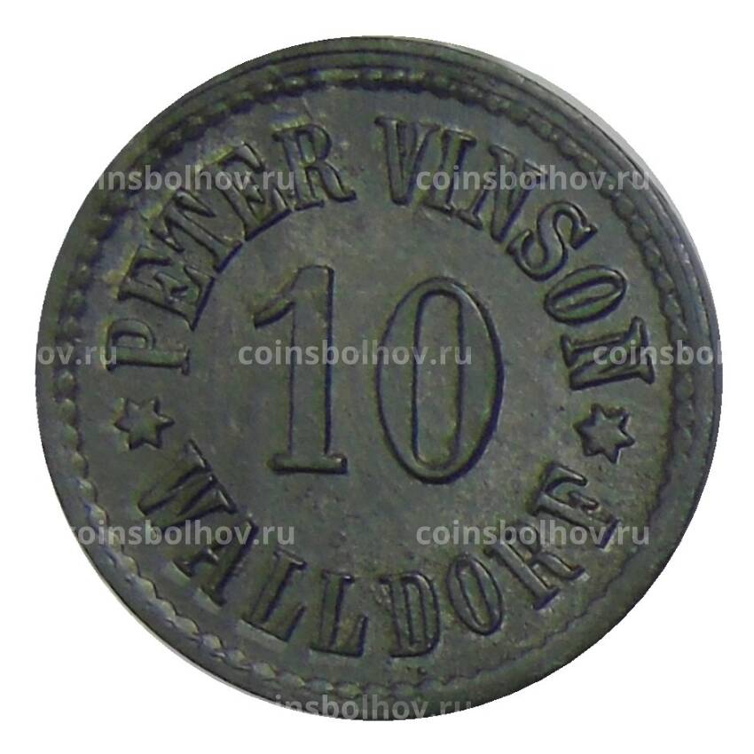 Монета 10 пфеннигов  Германия — Нотгельд Валдор (Питер Винсон)