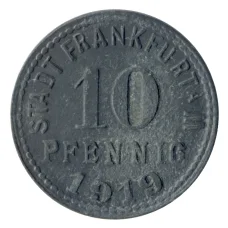 Монета 10 пфеннигов 1919 года Германия — Нотгельд (Франкфурт на Майне) (аверс)