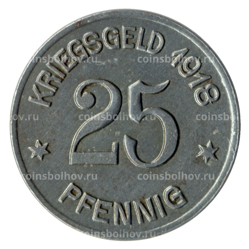 Монета 25 пфеннигов 1918 года Германия — Нотгельд (Кобленц) (вид 2)