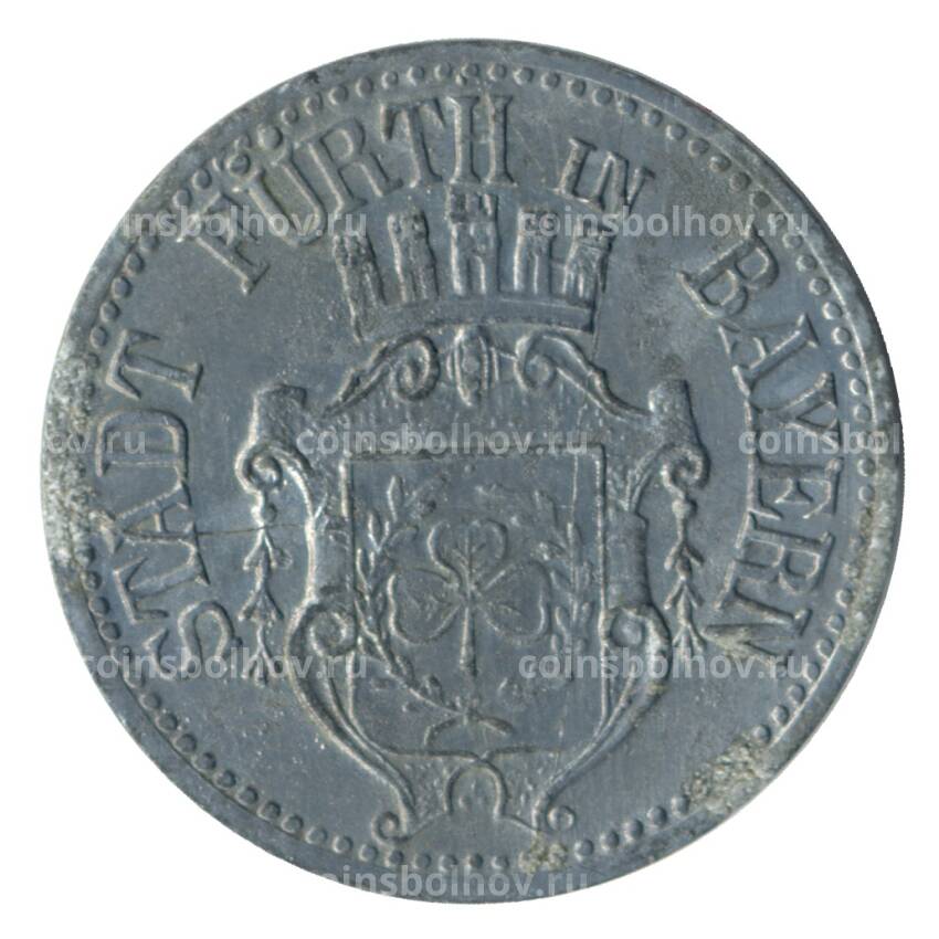 Монета 10 пфеннигов 1917 года Германия — Нотгельд (Фюрт)