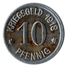 Монета 10 пфеннигов 1918 года Германия — Нотгельд (Кобленц) (реверс)