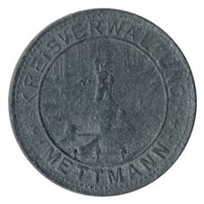 Монета 10 пфеннигов 1917 года Германия — Нотгельд (Меттман) (аверс)