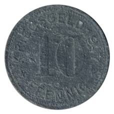 Монета 10 пфеннигов 1917 года Германия — Нотгельд (Меттман) (реверс)