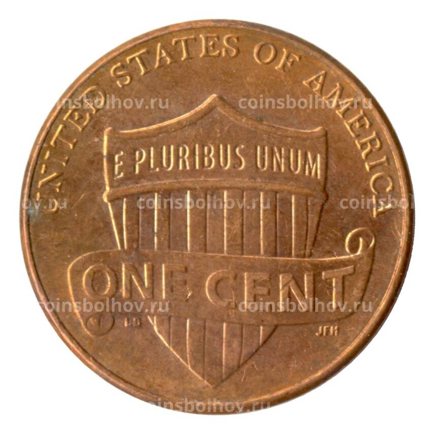 Монета 1 цент 2012 года D США (вид 2)