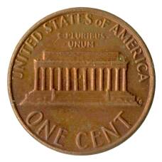 Монета 1 цент 1982 года США (реверс)