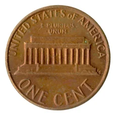 Монета 1 цент 1982 года США (реверс)