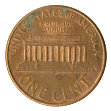 Монета 1 цент 2005 года США (реверс)