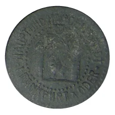 Монета 10 пфеннигов 1917 года Германия — Нотгельд Франкфурт на Одере (реверс)