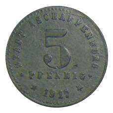Монета 5 пфеннигов 1917 года Германия — Нотгельд Ашшафенбург (реверс)